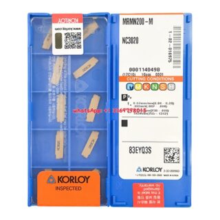 Original Korloy MRMN200-M NC3020 Carbide Turning Insert - Diamond 86° | Steel (10 PCS)