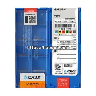 Original Korloy MRMN200-M PC9030 Carbide Grooving/Parting Insert - Diamond 86° | Steel, Stainless Steel