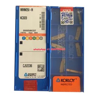 Original Korloy MRMN250-M NC3020 Carbide Turning Insert - Diamond 86° | Steel (10 PCS)