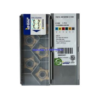 Original Iscar 24N100P005 IC1008 Carbide Turning Insert (10 PCS) PENTA PENTA 24N100P005 IC1008