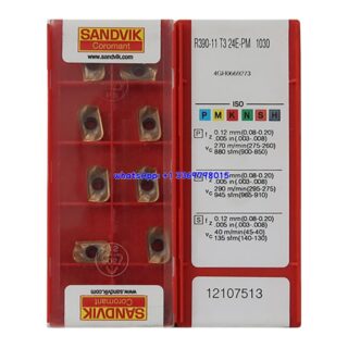 Original Sandvik R390-11 Carbide Turning Insert - Round T3 24E-PM 1030 R390-11 T3 24E-PM 1030