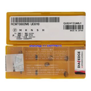 Original Mitsubishi RCMT0602M0-1 UE6110 Carbide Insert - Round (10 PCS)