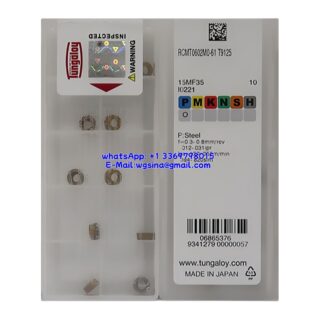 Original Tungaloy RCMT0602MO-61 T9125 Carbide Insert - Round | Steel (10 PCS)