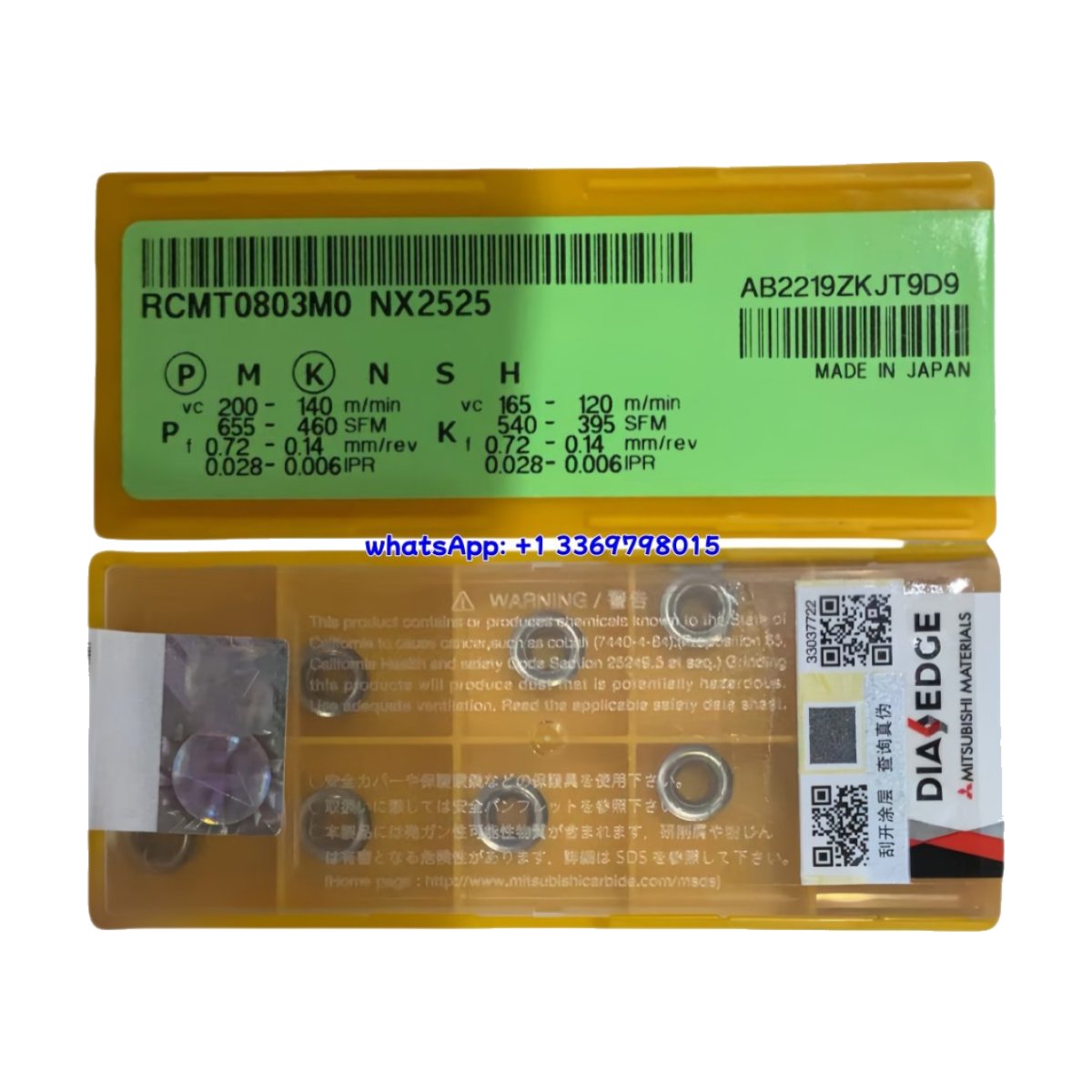 Mitsubishi RCMT0803M0 NX2525 Round Steel