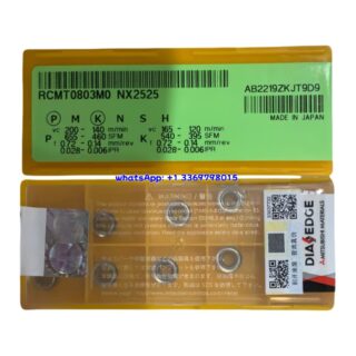 Original Mitsubishi RCMT0803M0 NX2525 Carbide Insert - Round | Steel & More (10 PCS)