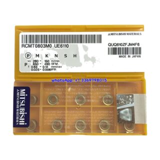 Original Mitsubishi RCMT0803M0 UE6110 Carbide Insert - Round (10 PCS)