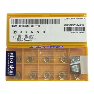 Original Mitsubishi RCMT0803M0 UE6110 Carbide Insert - Round | Steel (10 PCS)