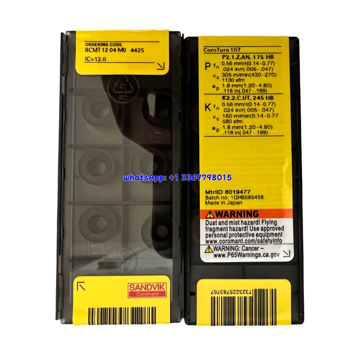 Sandvik RCMT1204M0 Carbide Turning Insert - Round | Cast Iron, Heat-resistant