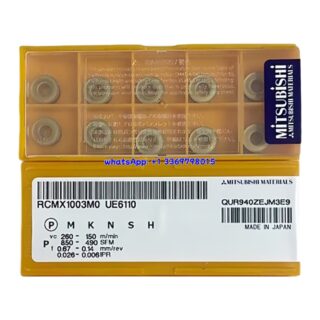 Original Mitsubishi RCMX1003M0 UE6110 Carbide Insert - Round | Steel, Titanium (10 PCS)