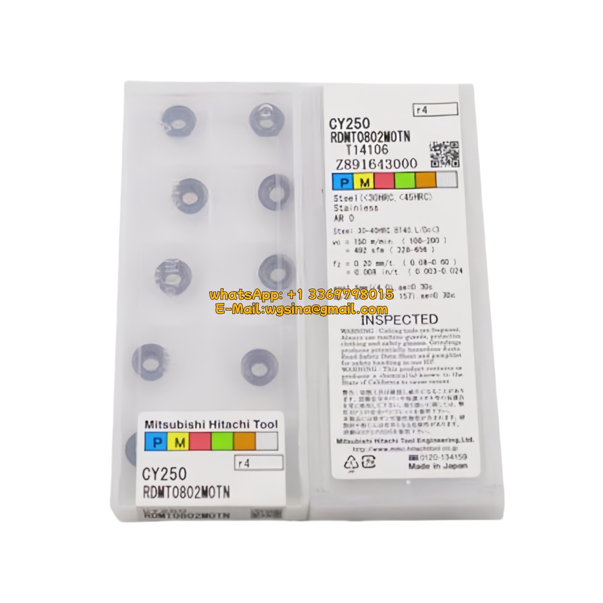 CNC RDMT0802MOTN CY250 Carbide Insert - Round | Steel & More (10 PCS)