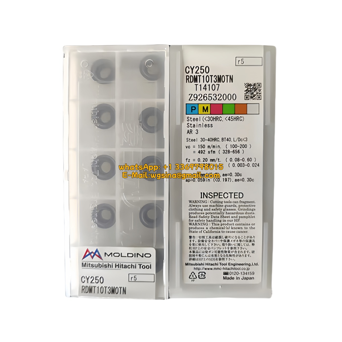 CNC RDMT10T3MOTN CY250 Carbide Insert - Round | Steel & More (10 PCS)