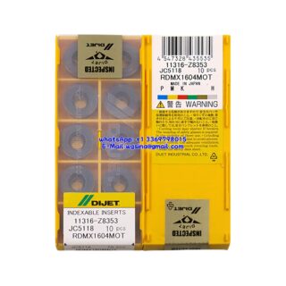 Original DIJET RDMX1604MOT JC5118 Carbide Insert - Round (10 PCS)