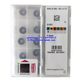 Original Tungaloy RPMT10T3M0-M01 AH120 Carbide Insert - Round | Hardened Steel (10 PCS)