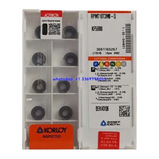 Original Korloy RPMT10T3M0-Q KF5800 Carbide Turning Insert - Round (10 PCS)