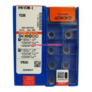 Original Korloy RPMT10T3M0-Q PC5300 Carbide Turning Insert - Round | Steel, Cast Iron (10 PCS)
