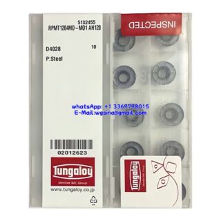 Original Tungaloy RPMT1204M0-M01 AH120 Carbide Insert - Round | Hardened Steel (10 PCS)