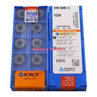 Original Korloy RPMT1204M0-Q PC5300 Carbide Turning Insert - Round | Steel (10 PCS)