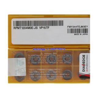Original Mitsubishi RPMT1204MOE-JS VP15TF Carbide Insert - Round | Steel, Stainless Steel (10 PCS)