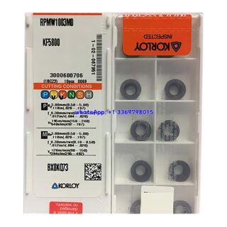 Original Korloy KF5800 KF5800 Carbide Turning Insert - Parallelogram 55° (10 PCS) RPMW1003M0 KF5800