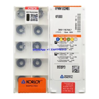 Original Korloy KF5800 KF5800 Carbide Turning Insert - Parallelogram 55° (10 PCS) RPMW1003M0S KF5800