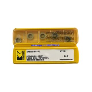 Original Kennametal KC725M KC725M Carbide Insert - Parallelogram 55° | Stainless Steel (10 PCS) RPMW1003MO-FS KC725M