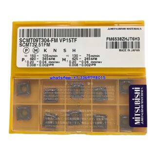 Original Mitsubishi SCMT09T304-FM VP15TF Carbide Insert - Square | Steel, Stainless Steel (10 PCS)