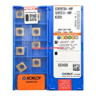 Original Korloy SCMT09T304-HMP NC3020 Carbide Turning Insert - Square | Steel & More (10 PCS)