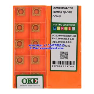 Original OKE SCMT09T304-OTM OC2025 Carbide Insert - Square (10 PCS)