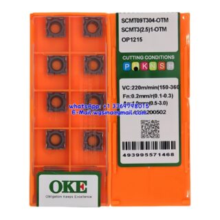 Original OKE SCMT09T304-OTM OP1215 Carbide Insert - Square (10 PCS)