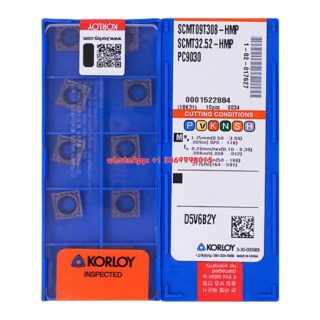 Original Korloy SCMT09T308-HMP PC9030 Carbide Turning Insert - Square | Steel & More (10 PCS)
