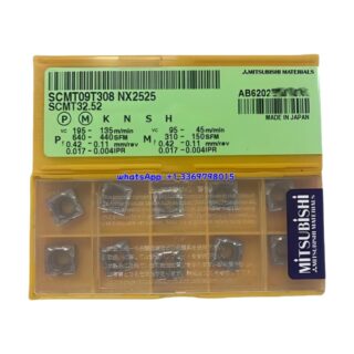 Original Mitsubishi SCMT09T308 NX2525 Carbide Insert - Square | Steel (10 PCS)