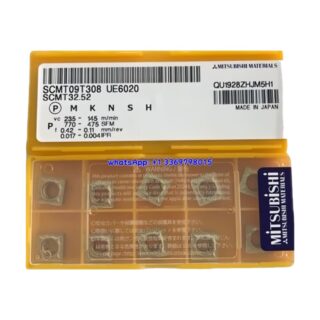 Original Mitsubishi SCMT09T308 UE6020 Carbide Insert - Square (10 PCS)