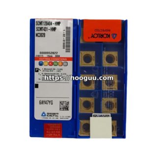 Original Korloy SCMT120404-HMP NC3020 Carbide Turning Insert - Square | Steel