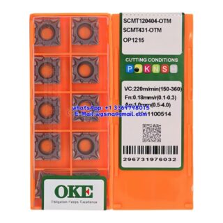 Original OKE SCMT120404-OTM OP1215 Carbide Insert - Square (10 PCS)