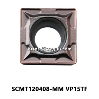 Original Mitsubishi SCMT120408-MM VP15TF Carbide Turning Insert - Square | Steel, Stainless Steel (10 PCS)