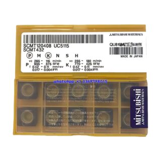 Original Mitsubishi SCMT120408 UC5115 Carbide Insert - Square | Steel (10 PCS)