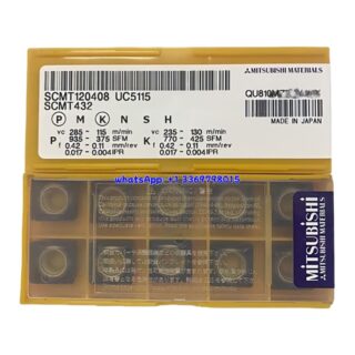 Original Mitsubishi SCMT120408 UC5115 Carbide Insert - Square | Cast Iron (10 PCS)
