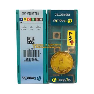 Original TaeguTec 09T304 TT8125 Carbide Insert | Steel (10 PCS) SCMT MT SCMT 09T304 MT TT8125
