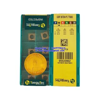 Original TaeguTec 09T304 TT9080 Carbide Insert | Stainless Steel & More (10 PCS) SCMT SCMT 09T304 PC TT9080