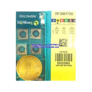 Original TaeguTec 120408 TT9080 Carbide Insert | Stainless Steel & More (10 PCS) SCMT SCMT 120408 PC TT9080