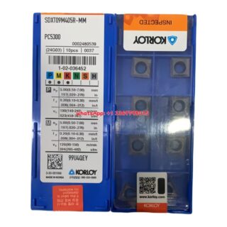 Original Korloy SDXT09M405R-MM PC5300 Carbide Turning Insert - Square | Steel, Cast Iron (10 PCS)