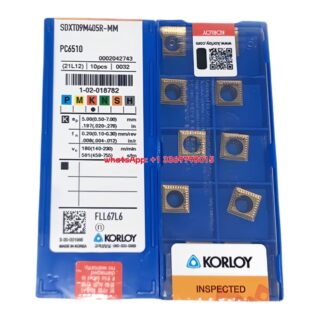 Original Korloy SDXT09M405R-MM PC6510 Carbide Turning Insert - Square | Steel (10 PCS)