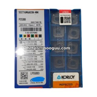 Original Korloy SEET14M4AGSN-MM PC5300 Carbide Milling Insert - Square | Steel & More