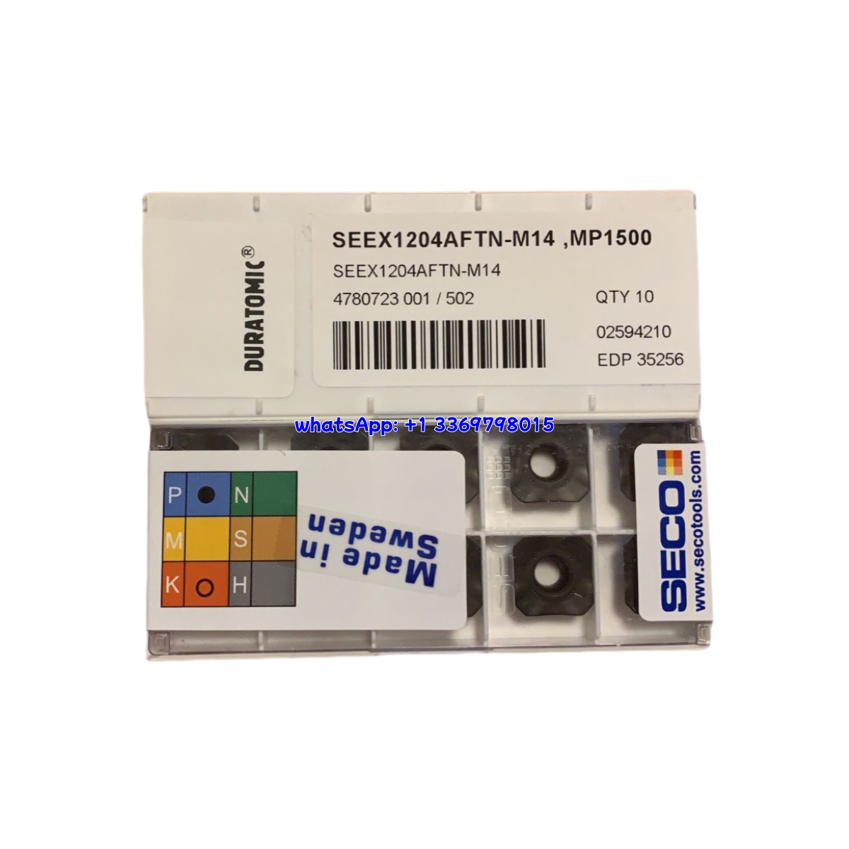 SECO 100% Original SEEX1204AFTN-M14 MP1500 Turning Insert 10PCS
