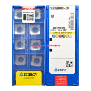Original Korloy SEHT1204AFFN-X83 H01 Carbide Turning Insert - Square | Cast Iron & More (10 PCS)
