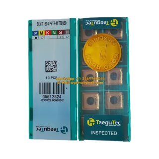 Original TaeguTec SEMT1304PETR-M TT9080 Carbide Insert - Square | Stainless Steel & More (10 PCS)