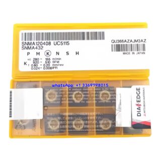 Original Mitsubishi SNMA120408 UC5115 Carbide Insert - Square | Steel, Cast Iron, Carbon Steel (10 PCS)