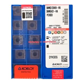 Original Korloy SNMG120404-HA PC9030 Carbide Turning Insert - Square | Steel & More (10 PCS)