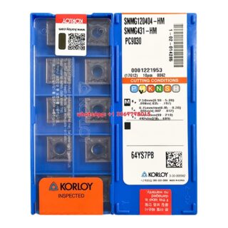 Original Korloy SNMG120404-HM PC9030 Carbide Turning Insert - Square | Steel & More (10 PCS)