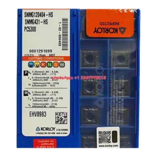 Original Korloy SNMG120404-HS PC5300 Carbide Turning Insert - Square | Steel & More (10 PCS)